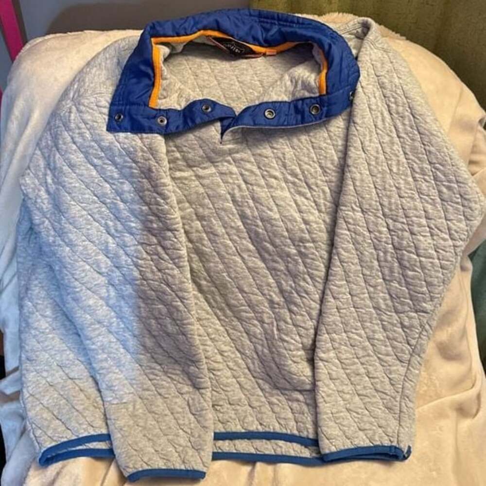 Orvis Trout Bum Quilted Snap Sweatshirt